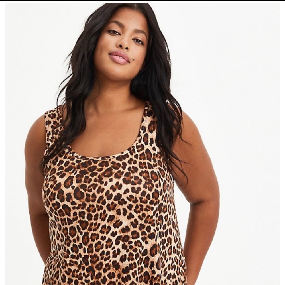 Torrid 🌟Super Soft Swing Leopard Tank  🐆🐆🐆Size 00